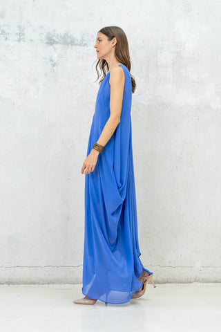 VESTIDO SIN MANGA HELENA AZULON