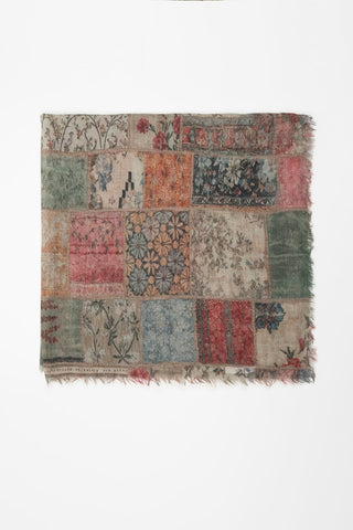 Manarola patchwork scarf
