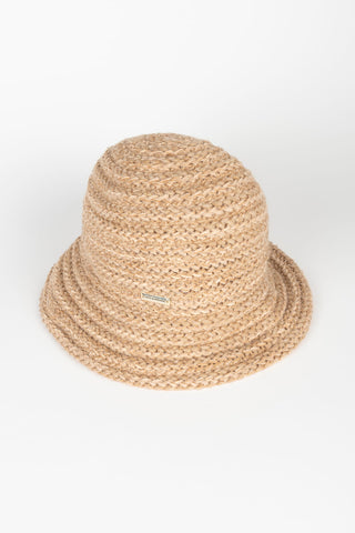 GORRO PUNTO ANTRACITA CAMEL Y CRUDO