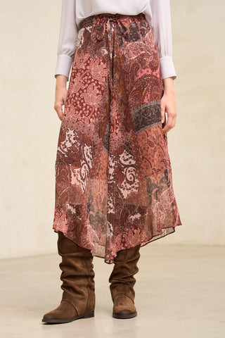 Burgundy Samira skirt