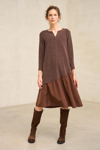 Vestido Esmuria marrón