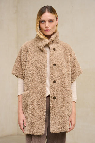 Alvoria reversible taupe coat