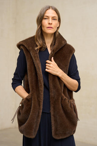 Maury brown vest