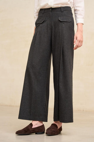 Pantalón Lendo gris marengo melange