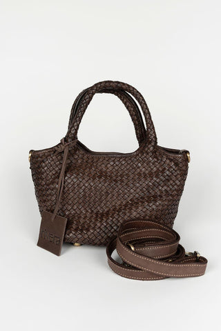 Bolso Serilda mini marrón y negro