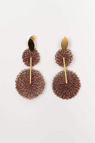 Pendientes Beltrio cobre rosado FL Private Collection