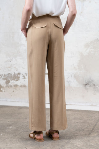 PANTALON ELISA GOMA DELANTERO BEIGE