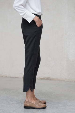 PANTALÓN VICO SEMIRECOT BAJO ABIERTO NEGRO