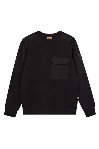 Sudadera Delvik negra Mos Mosh