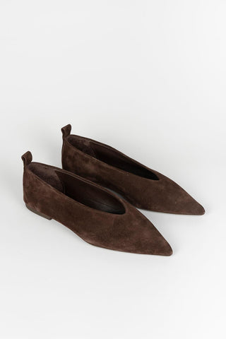 Wanda brown flats