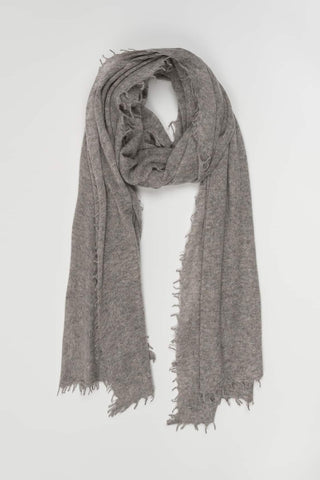 Light grey Vairela cashmere scarf