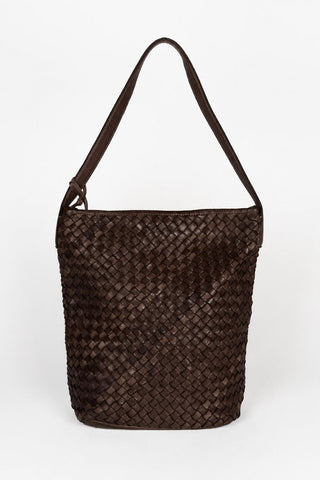 Bolso Baira trenzado marrón