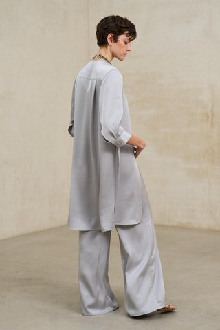 Náyade Blue-Grey Long Blazer