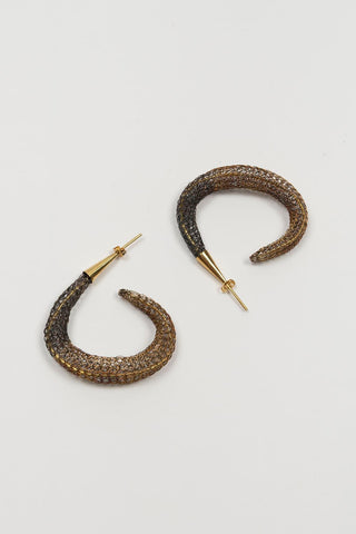 Pendientes malla Zurel bicolor