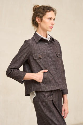 Noa brown denim jacket