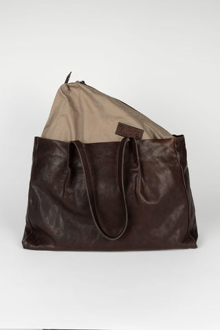 Bolso Lorva marrón de piel mujer