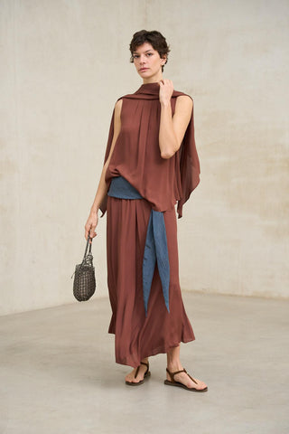 Nareia terracotta skirt