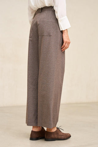 Lendo brown and blue houndstooth pants
