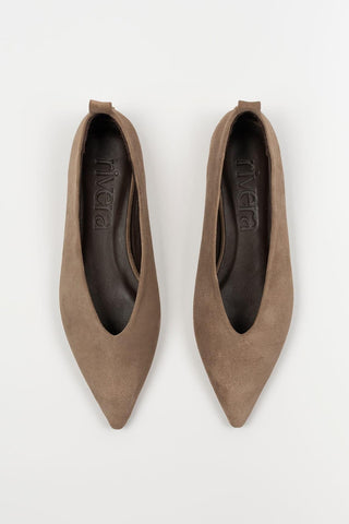 Wanda taupe flats