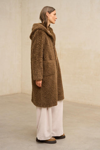 Abrigo Montara marrón reversible