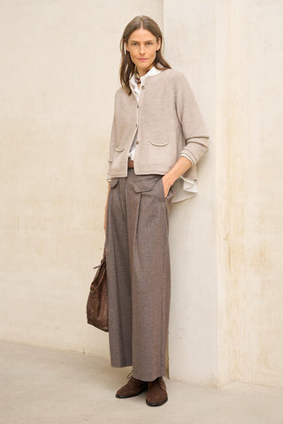 Lendo brown and blue houndstooth pants