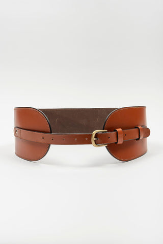 Talía Camel Cognac Leather Sash
