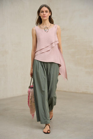 Blusa Alma rosa empolvado