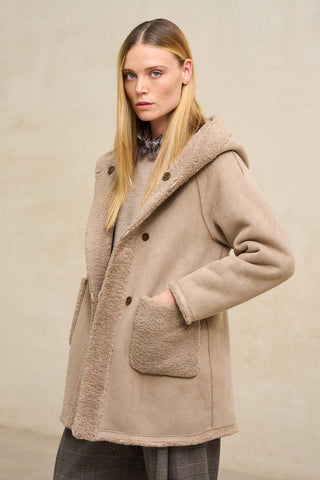 Reversible taupe Verdora coat