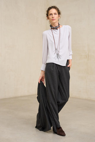 Blusa Fabia gris claro