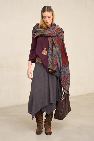 Naila Plum Skirt