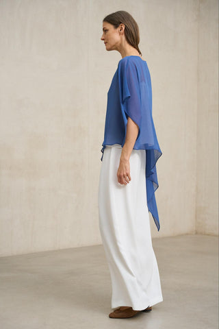 Ilara blue blouse