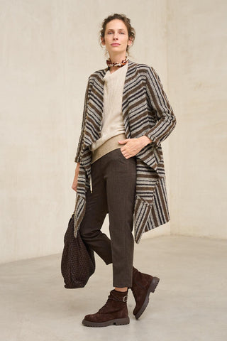 Leto chocolate brown trousers