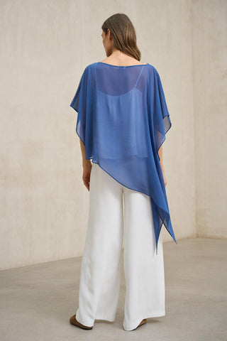 Ilara blue blouse