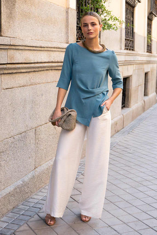 Blusa Elini turquesa