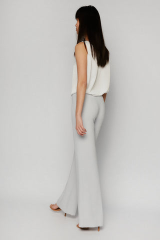 PANTALON PALAZZO GRIS PERLA